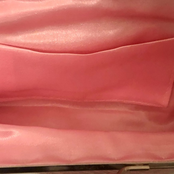 Sequins and beaded Pink clutch purse/handbag- with 2 size chain straps - Picture 3 of 5